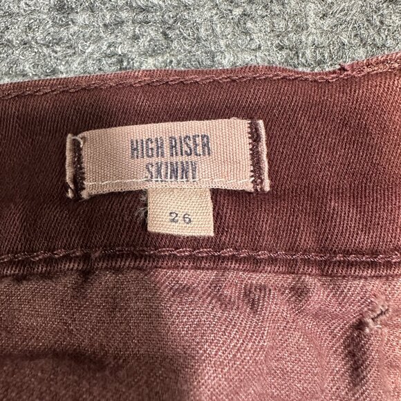 Madewell Jeans Womens 26 High Riser Skinny Garment Dyed Edition Cotton Stretch - Picture 6 of 9